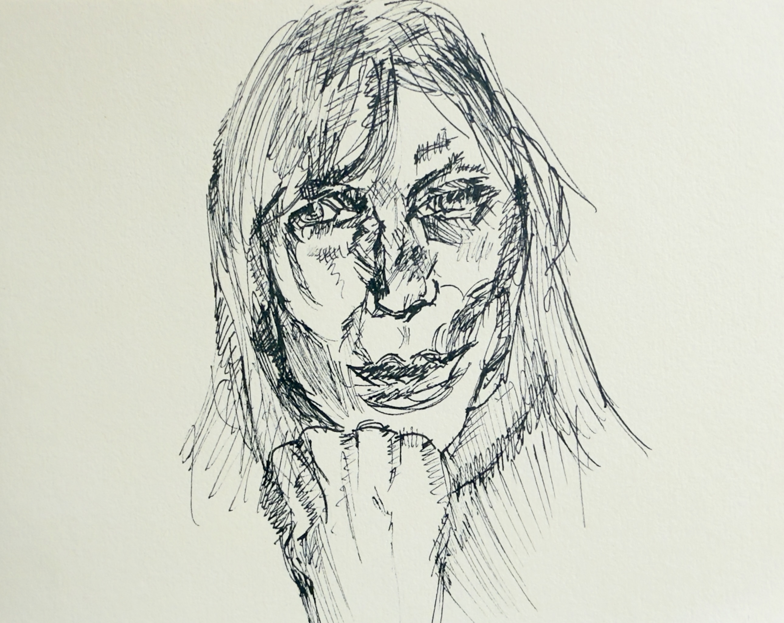 Biro drawing on paper, 2025