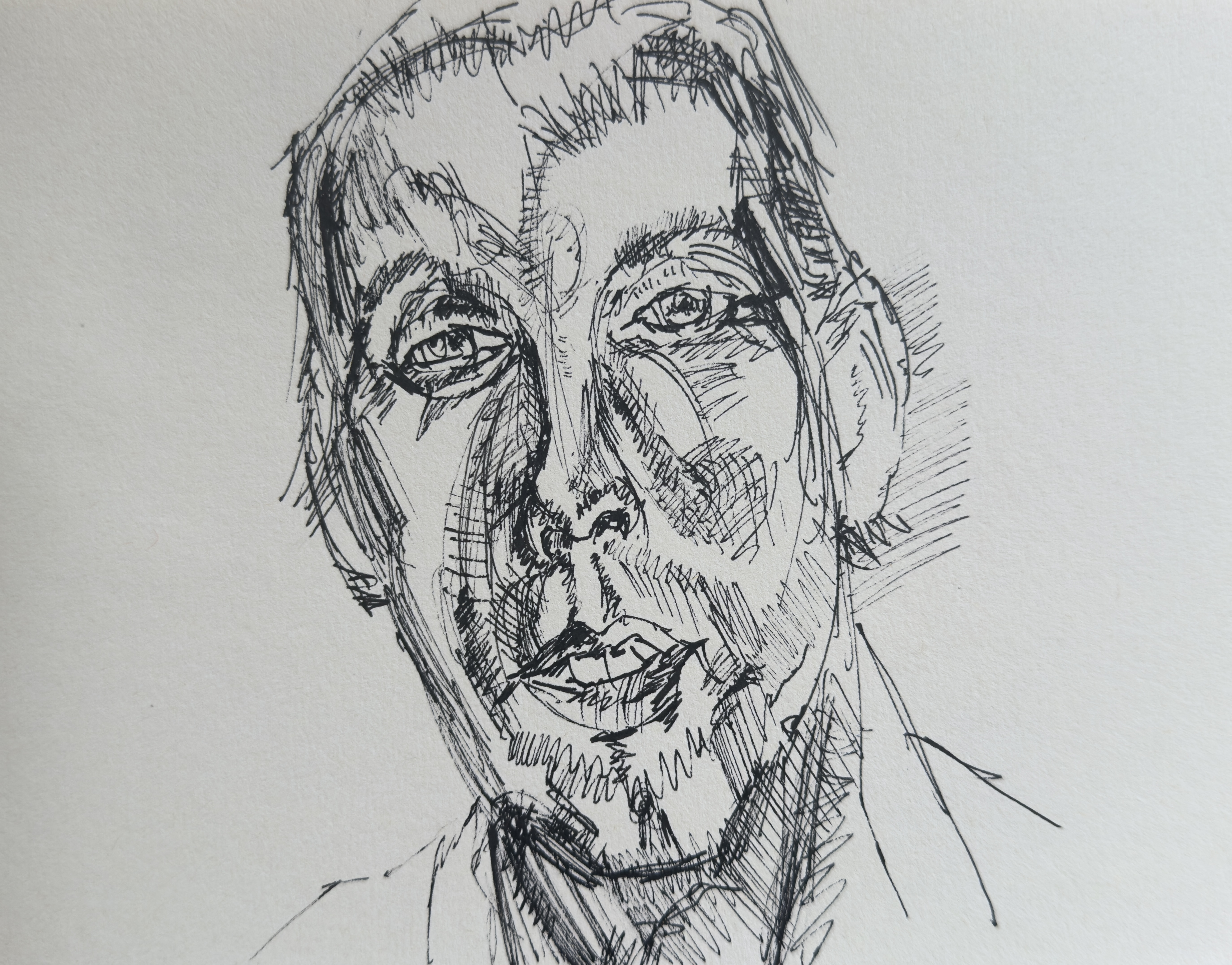 Biro drawing on paper, 2025