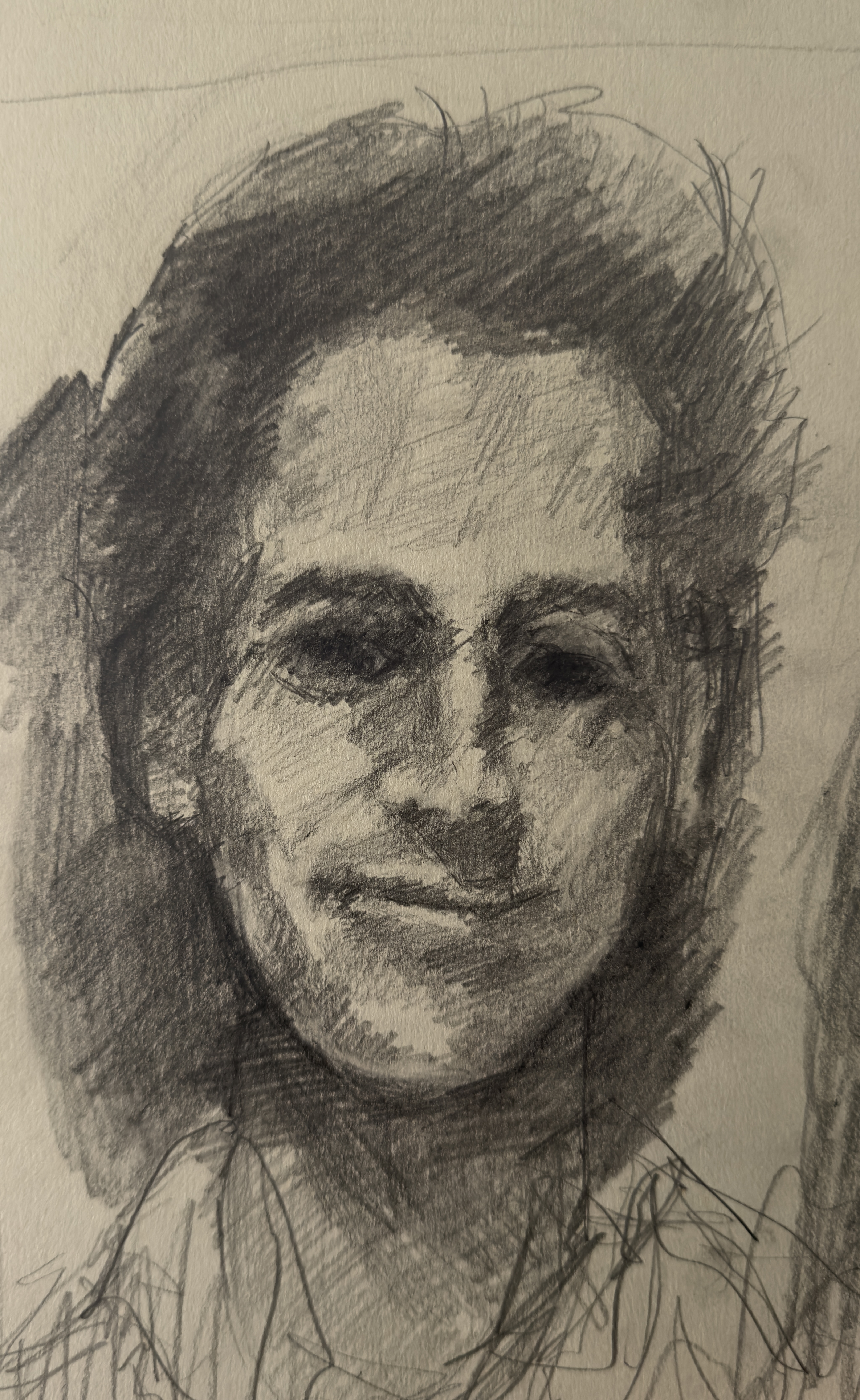 Charcoal drawing on paper, 2024